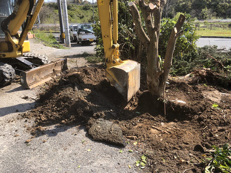福岡 造園 伐採 抜根 作業 成富 庭園
